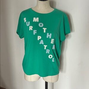 Mother M Green Short-Sleeve Graphic Tee - Surf Patrol
